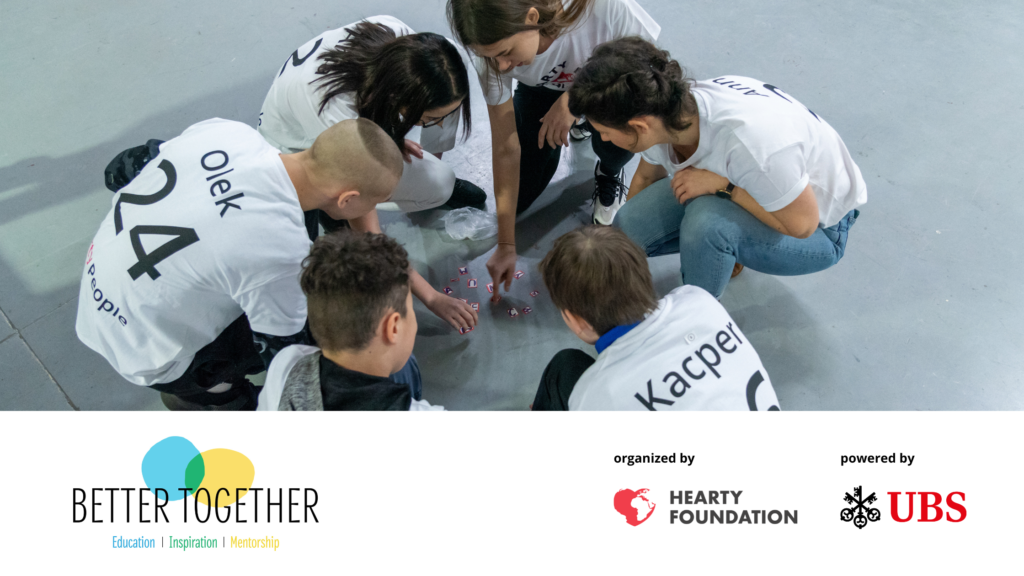 Better Together - education, inspiration, mentorship. Organized by Hearty Foundation. Powered by UBS.